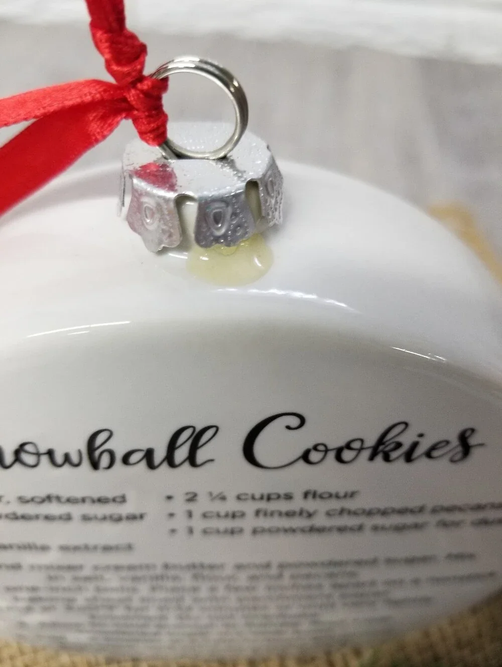 Temp-Tations Snowball Cookies Recipe Ornament